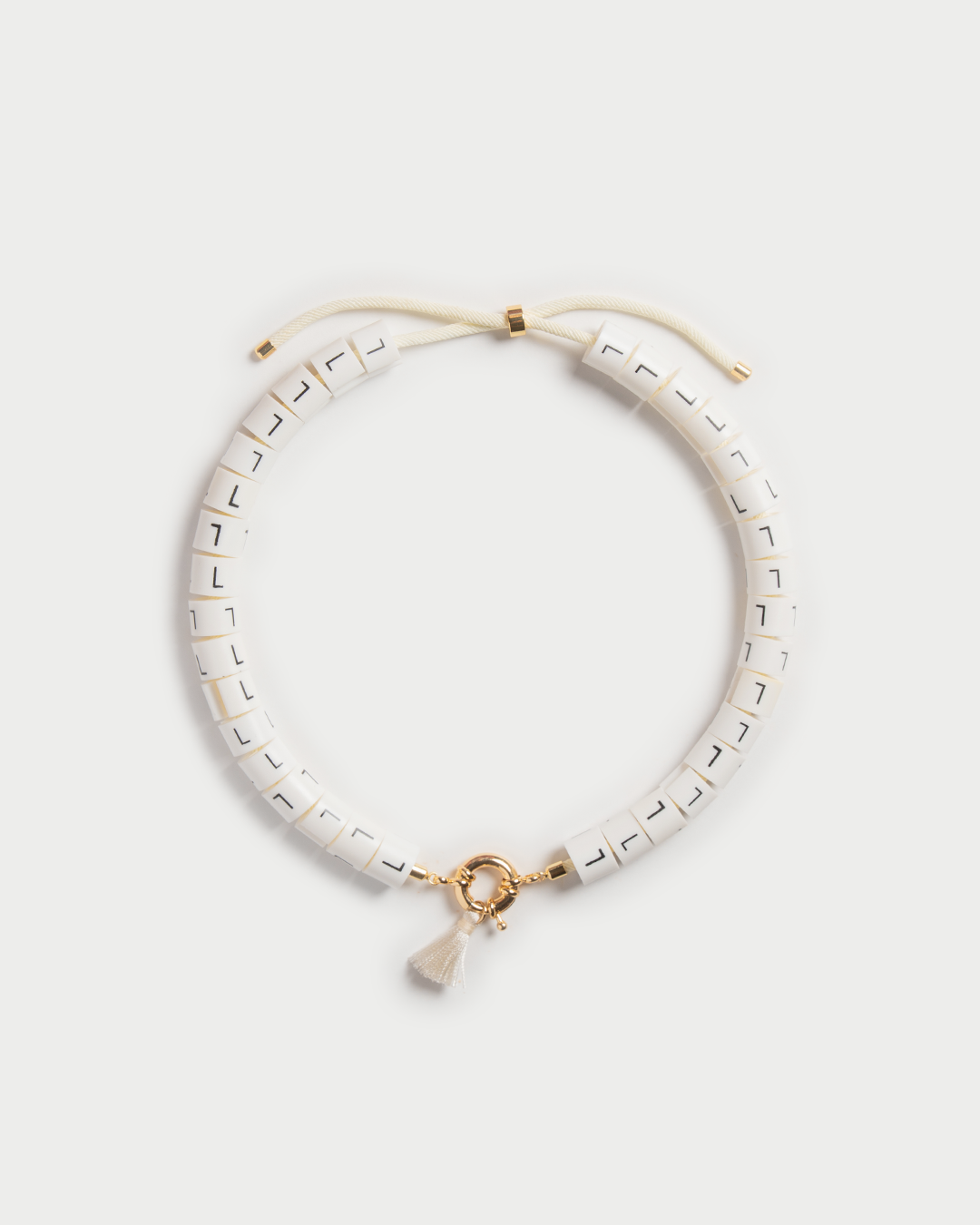 Necklace Aura in color withe - icon of purity and power 