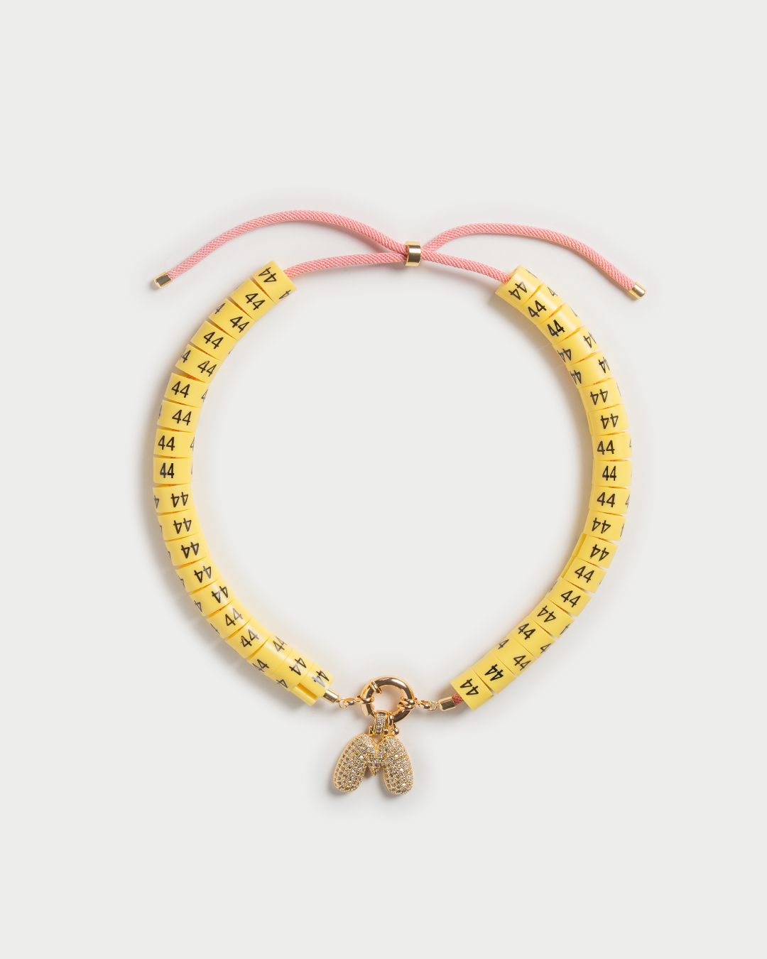 Necklace Dora in color yellow burro with bold pendant to activate your inner energy 