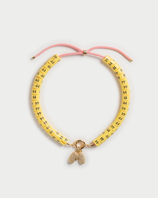 Necklace Dora in color yellow burro with bold pendant to activate your inner energy 